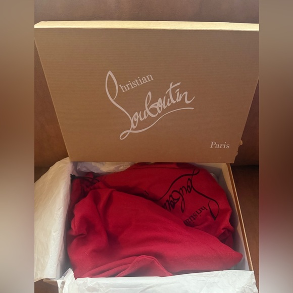 Christian Louboutin Marimalus Nappa Leather Spike Heel Pumps Black EU 39 NIB - Picture 12 of 14